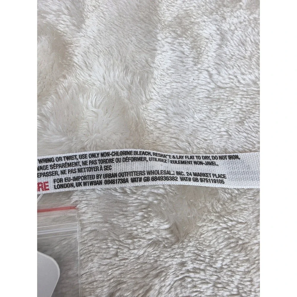 Free People Bobbi + Bricka Bralette‎ Ivory Ribbed Racerback XS OB481738A